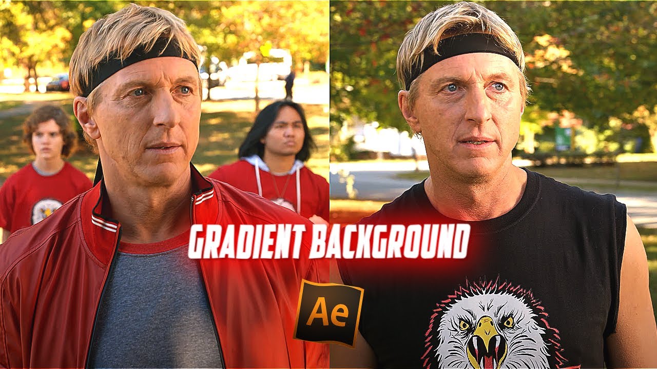 Gradient Background(+snow overlay, Link in Description) ; after effects