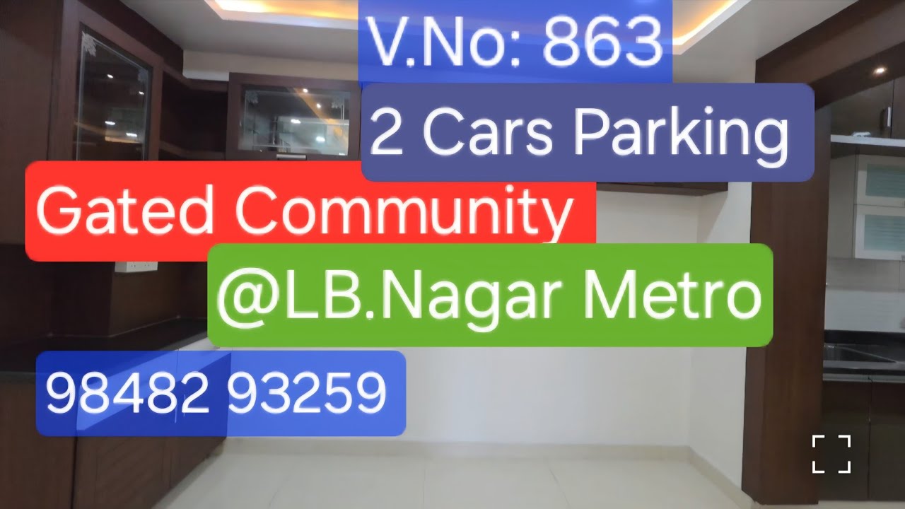 Premium 3BHK Flats in LB Nagar Hyderabad | Near Metro | Best Price Property Tour#9848293259