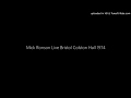 Capture de la vidéo Mick Ronson Live Bristol Colston Hall 1974 (Part 1 Of 2). Audience Recording