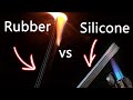 Rubber vs Silicone Burn Test