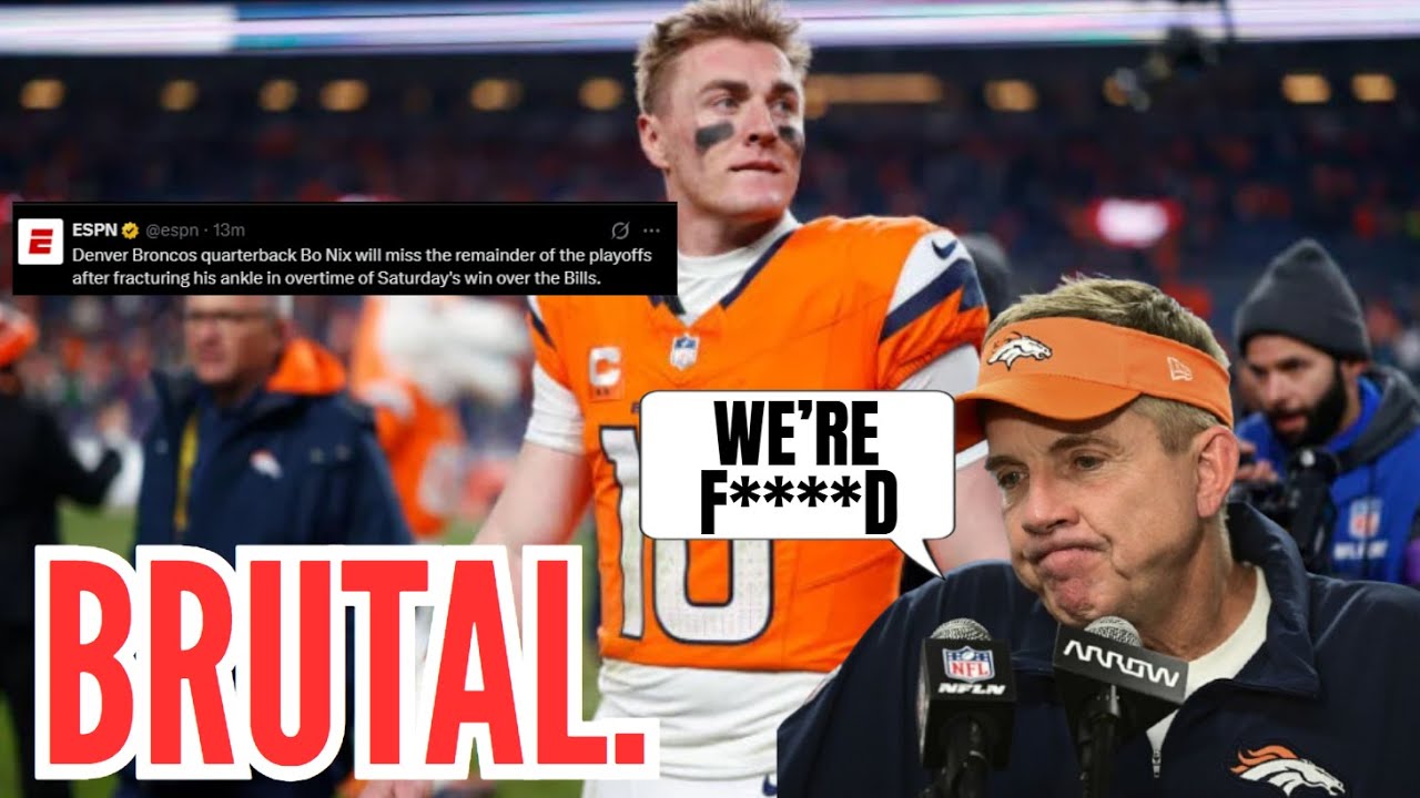 Bo Nix SUFFERS SEASON ENDING INJURY! BROKEN ANKLE ON SECOND TO LAST PLAY OF THE GAME.