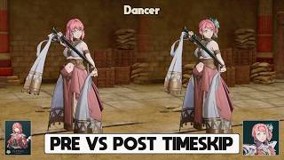 Alexandra PRE vs POST Timeskip Class Outfits in Fire Emblem Fortunes Weave (Best Outfits)