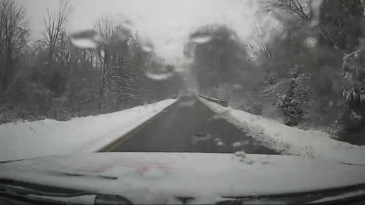 Where's Marty? Checking out the snowy roads in WJZ's Weather Lab - YouTube