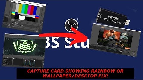 Capture card showing wallpaper/desktop or rainbow lines only? (FIX 2024)