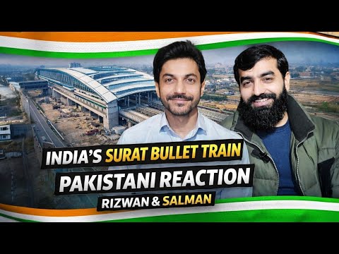 India’s Surat Bullet Train Station January 2026 Update 🇮🇳 | Pakistani Reaction | Rizwan & Salman