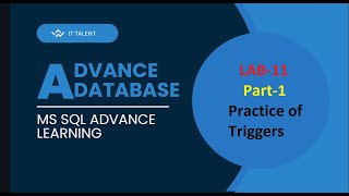 SQL Advance LAB-11:Part-1: Triggers in SQL, extra practice