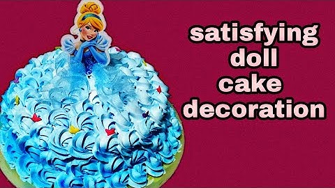 satisfying doll cake decoration| cake decorating ideas at home| #shorts #ytshorts #shortsfeed.