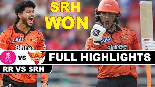 Sunrisers Hyderabad Vs Rajasthan Royals Highlights Match 36th Ipl 2026  Srh Vs Rr Ipl Highlights