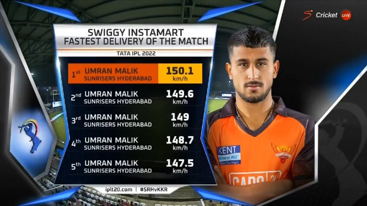 umran malik bowld shreyas iyer Yorker ball 150kph, umran malik bowling TATA ipl 2022 SRH vs KKR,