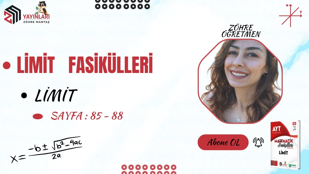 YKS-AYT 2025 - 2026  I  Limit Fasikülü (SYF 85-88)