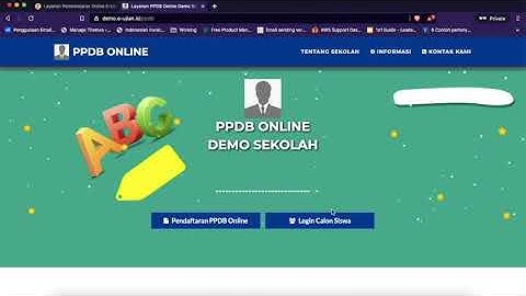 Demo Aplikasi ppdb online gratis e-ujian.id