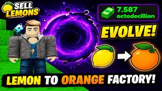 How To Evolve In Sell Lemons | How To Get Orange In Sell Lemons | Roblox