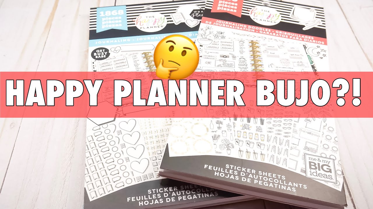 NEW RELEASE MICHAEL'S JOURNALING STICKER BOOK FLIP THROUGH | HAPPY PLANNER STICKERS