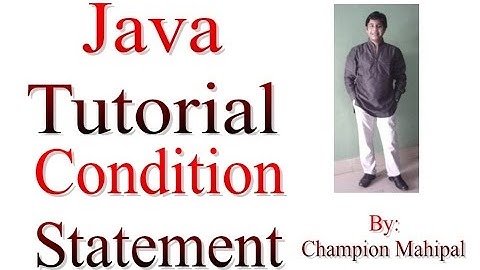 Learn Java Tutorial 10 if else or condition statement