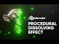 How To Create A Procedural Dissolve Effect In Blender 3.0