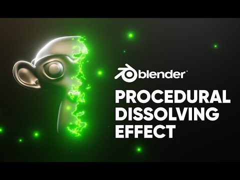 How To Create A Procedural Dissolve Effect In Blender 3.0