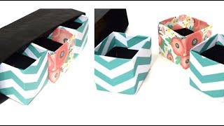 {DIY} Desk Storage |  Cereal Box Transformation