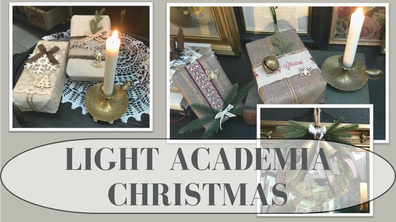 LIGHT / DARK ACADEMIA CHRISTMAS DECOR IDEAS - YouTube