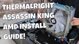 How To Install Thermalright Assassin King 120 SE ARGB On AM4 AM5 CPU