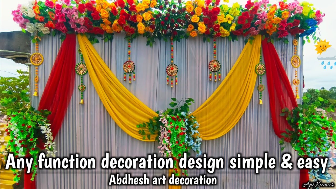 Any function decoration design simple & easy stage decoration.🔥💥🤑 ...