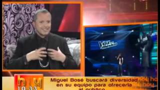 Miguel Bosé - Entrevista con Mara Castañeda 1a parte [La Voz México]