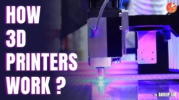 🖨️How 3D Printers Work? Three-Dimensional Printers | Anoop Sir | Vedantu 9 & 10 English