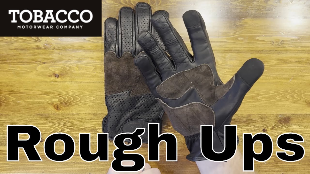 Tobacco Motorwear Rough Ups Gloves (Darksides)