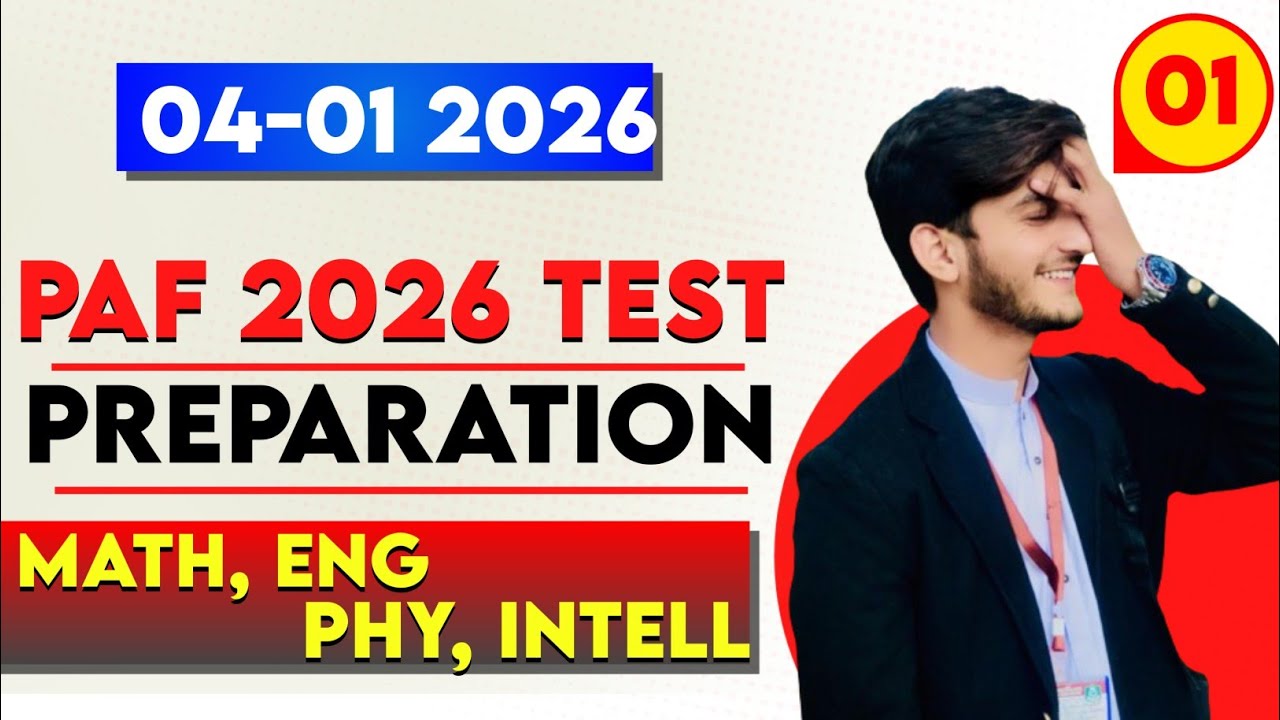 PAF Test Preparation 2026 |Paf test preparation|PAF test preparation mcqs 2026|