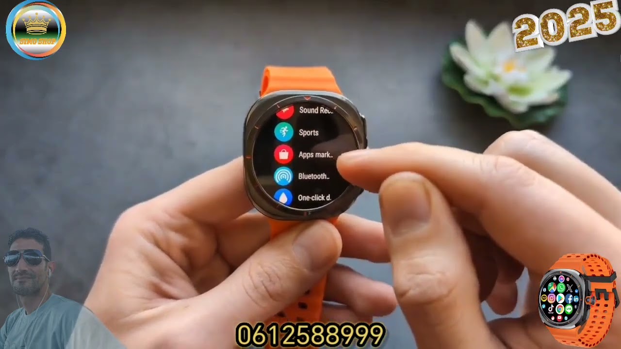 Smart watch s7 ultra original officiel 💯 128G 8 ram écran amolid camera full HD