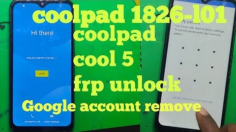 Coolpad 1826 l01 || Cool 5 Google Account remove ||  talkback not working || New method by vkmobiles