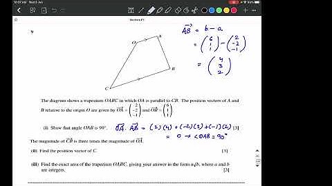 A2 Level Math P3 9709 - Vectors - Topical Past Papers Solving by Sir Ahsan Abdullah Patel Part 2