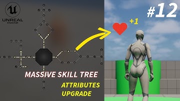 Unreal Engine 5 Tutorial - How to Build Expandable Skill Tree Part 12: Level Up Attributes!