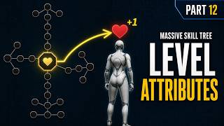 Unreal Engine 5 Tutorial - How to Build Expandable Skill Tree Part 12: Level Up Attributes!