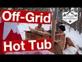 Winter Hot Tub Time - Off Grid Cedar Hot Tub (ASMR)