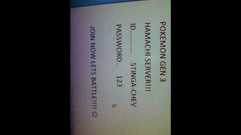POKEMON 3RD GEN wifi hamachi server