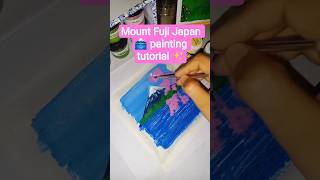 Mount Fuji Japan🗻|Easy poster colour painting✨ #art #shorts #explore #fyp #painting #paintingprocess