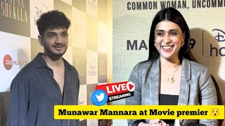 Munawar Faruqui & Mannara Chopra at Movie premier 😯 HBD Mannara🎉 | BiggBoss 17