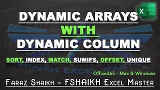 ⚡️Dynamic Arrays With Dynamic Column - Office365