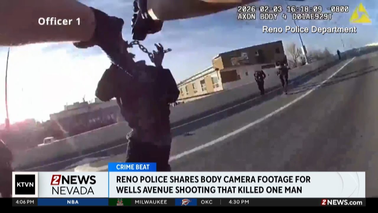 Reno Police shares body camera footage of what led to deadly shooting on Wells Avenue Bridge