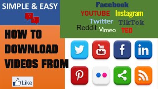 How To Download YouTube, Facebook, Twitter, TikTok,  Instagram, Vimeo, TED, Reddit Videos Easily !! screenshot 2