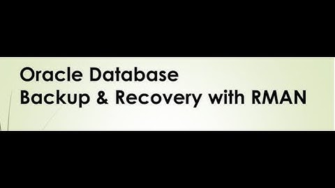 Oracle | DB backup and strategies with a small demo online... #oracle #database #trending
