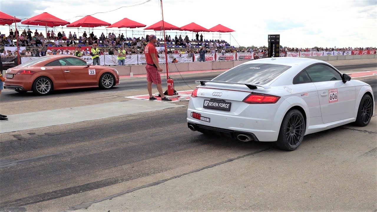Audi TT S vs Audi TT RS vs Subaru Impreza WRX Drag Race