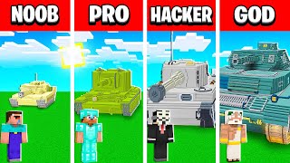 Baby Shark - NOOB vs PRO vs HACKER vs GOD: TNT TANK HOUSE BUILD CHALLENGE in Minecraft - Animation!