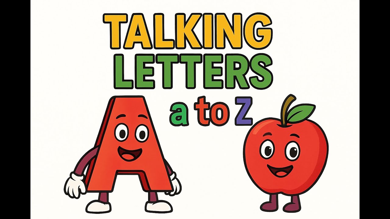 " Talking Letters A To Z | Funny Alphabets With Faces And Sounds | ABCD For Kids "