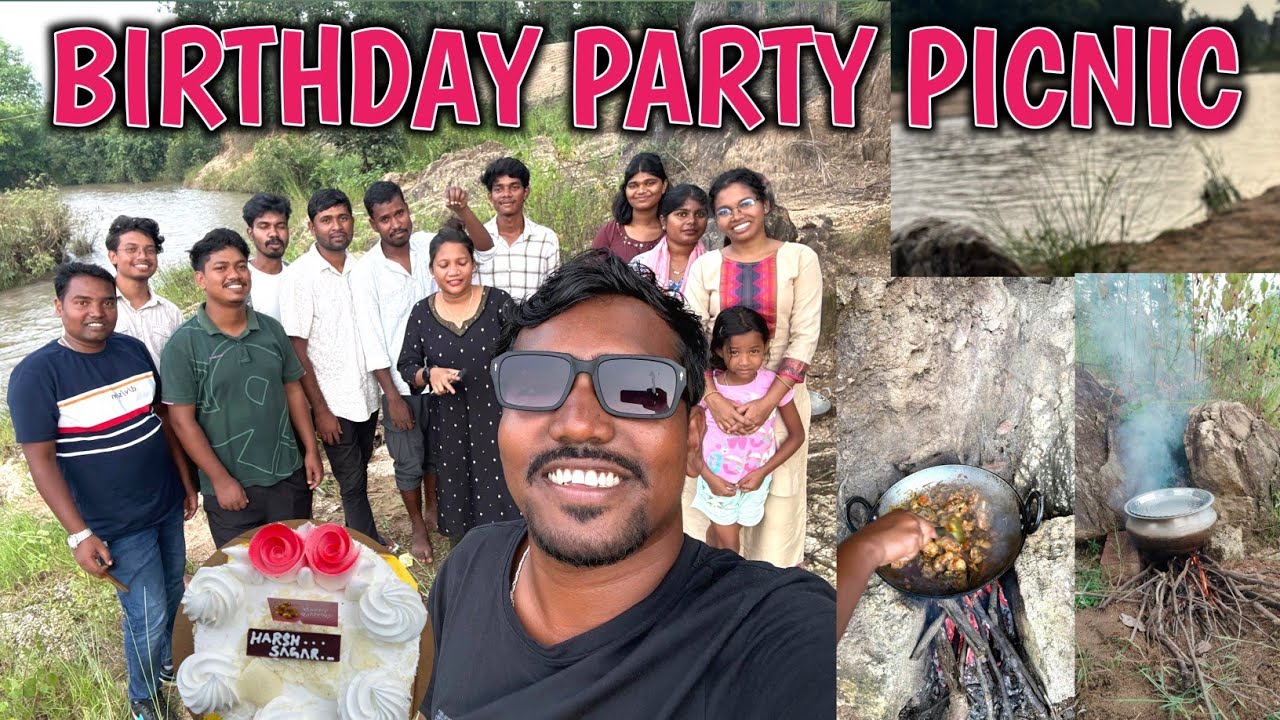 पिकनिक में आज देसी स्टाइल से चिकेन बनेगा | Birthday Party Picnic Celebration Kanhar Nadi 
