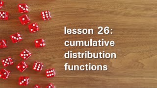 PB26: Cumulative Distribution Functions