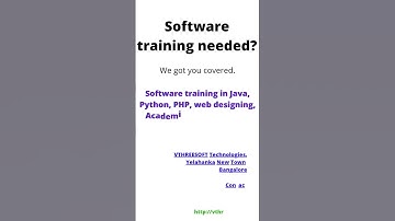 software training in Yelahanka Bangalore for java, python, php, academic projects and more...