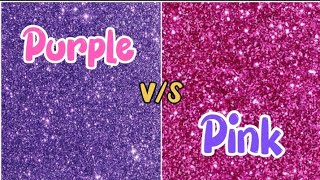 Purple  V/S Pink  || Beautiful Fashion Challenge || Choose Your Favourite Colour