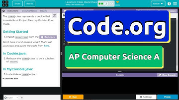Code.org Lesson 6.3 A Class Hierarchies | Tutorial with Answers | Unit 2 Computer Science A (CSA)