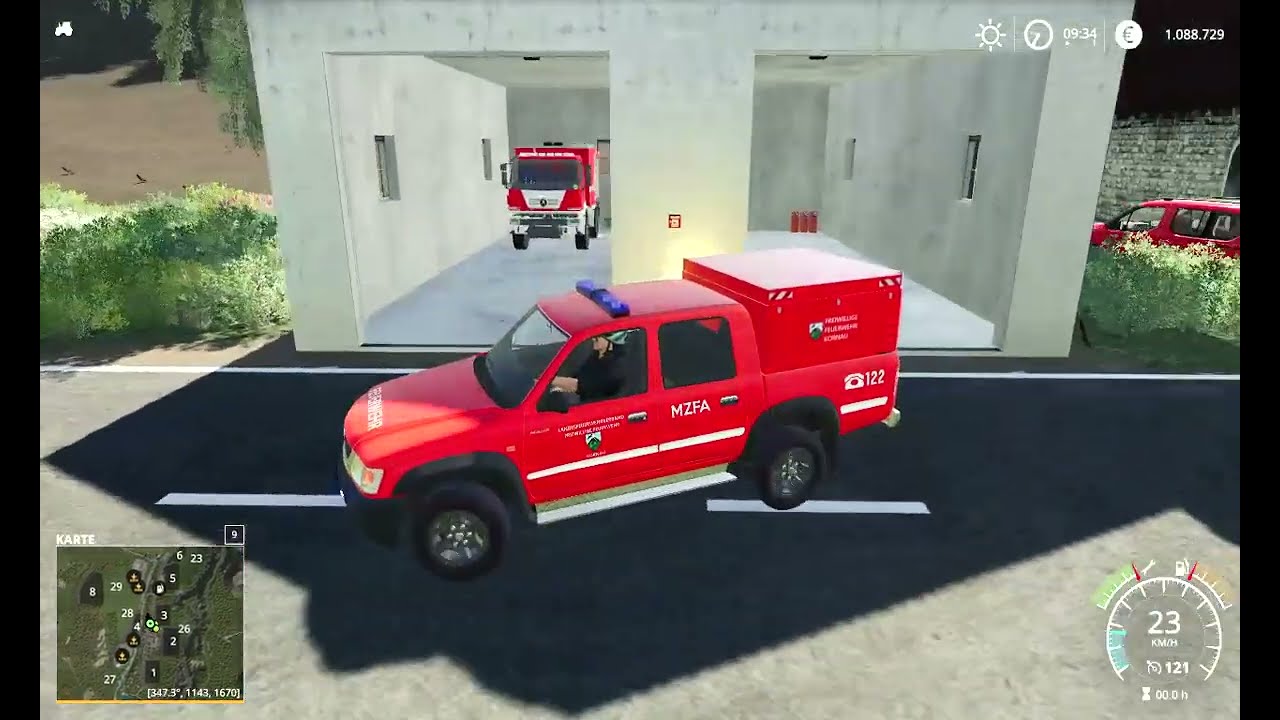 LS19 Feuerwehr B3 Gebäudebrand